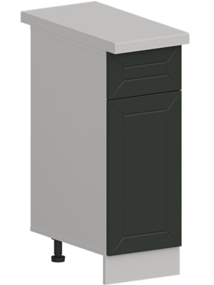 Кухня Модуль ШН1Я 300 Графит / Насыщенно-зеленый