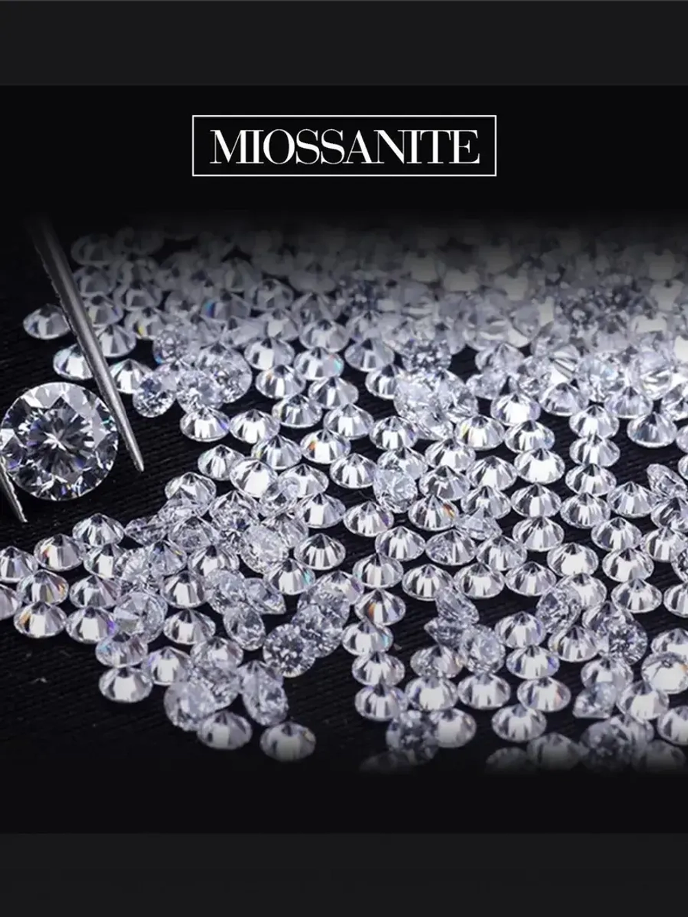 Муассанит 1.5 мм ,D/VVS1 -10шт