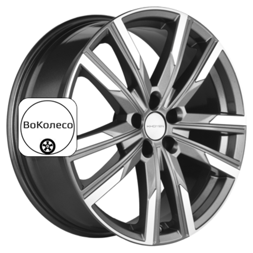 7,5x19/5x100 ET28 D57,1 KHW1905 (FAW Bestune T77) Gray-FP Khomen Wheels