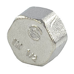 Заглушка латунь никель Ду 15 (1/2") ВР 9016 ГОСТ 32585-2013 Aquasfera 9016-01