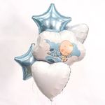 Шар (26''/66 см) Фигура, Малыш в облаках, 1 шт. в уп.