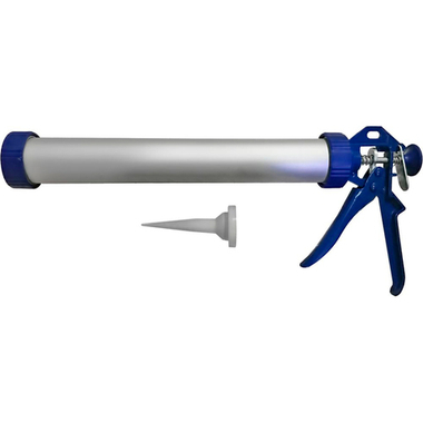 ПИСТОЛЕТ ДЛЯ ГЕРМЕТИКА КОБАЛЬТ 600 МЛ, ЗАКРЫТЫЙ АЛЮМИНИЕВЫЙ КОРПУС