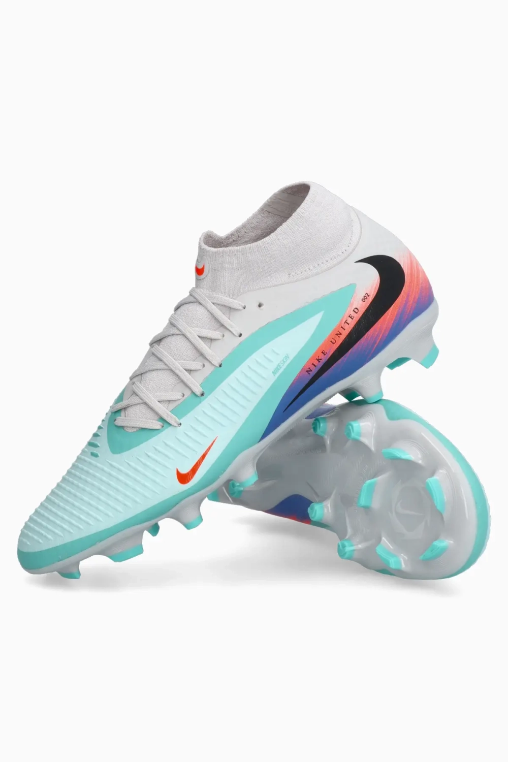 Бутсы Nike Phantom 6 High Academy FG/MG - бирюзовый