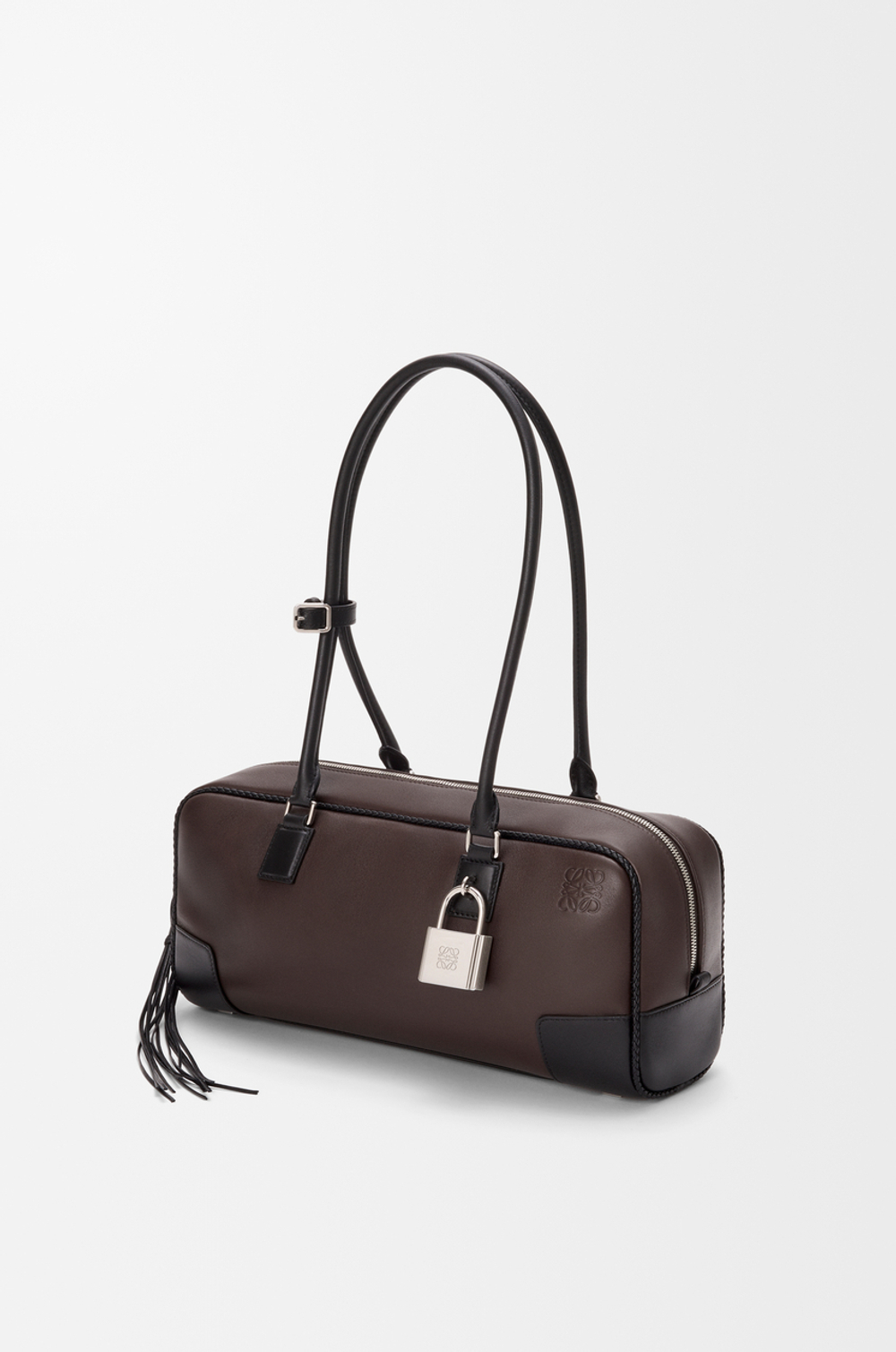Loewe Укороченная сумка Amazona 31 из классической телячьей кожи, темно-каштановый