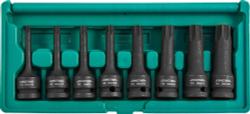 S06A408S Набор ударных головок "TORX" 1/2DR"Т30- T80 78мм, 8 предметов