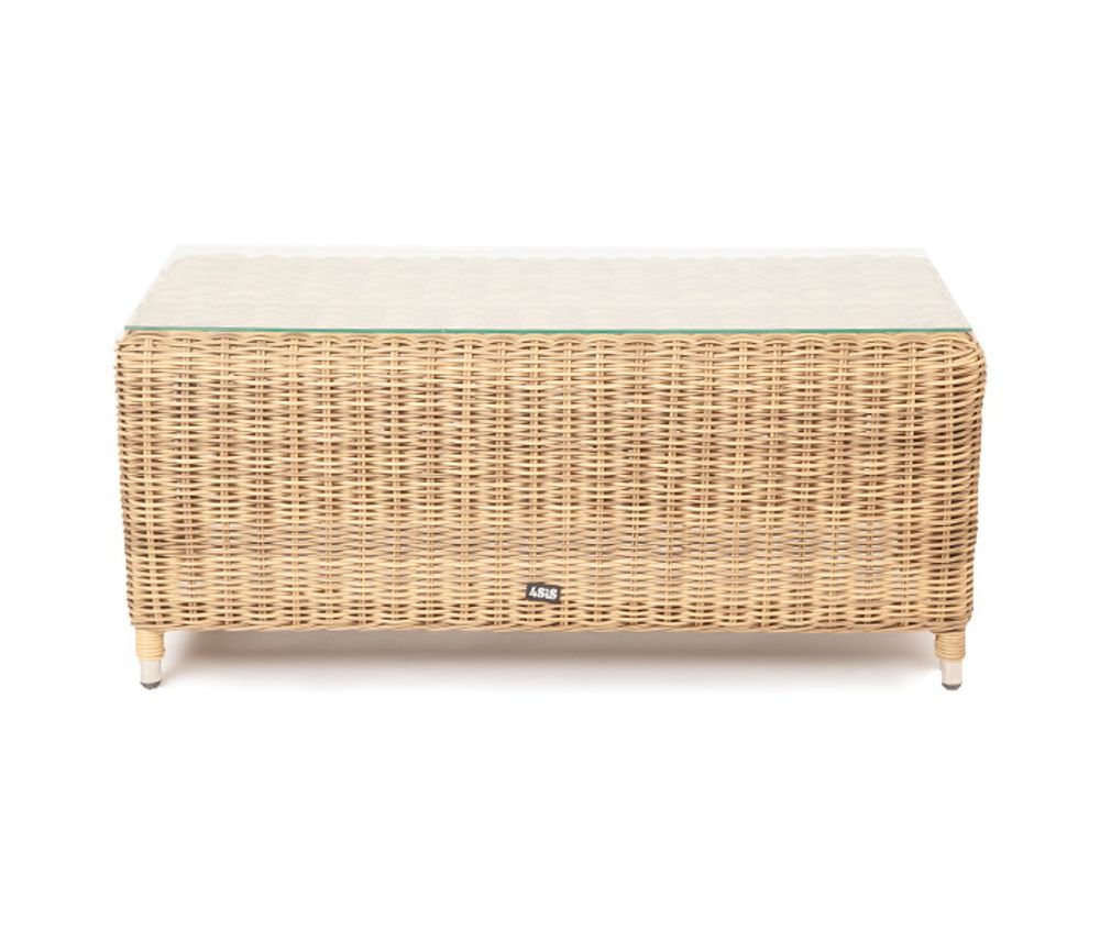 "Кон Панна" столик журнальный из искусственного ротанга, цвет соломенный