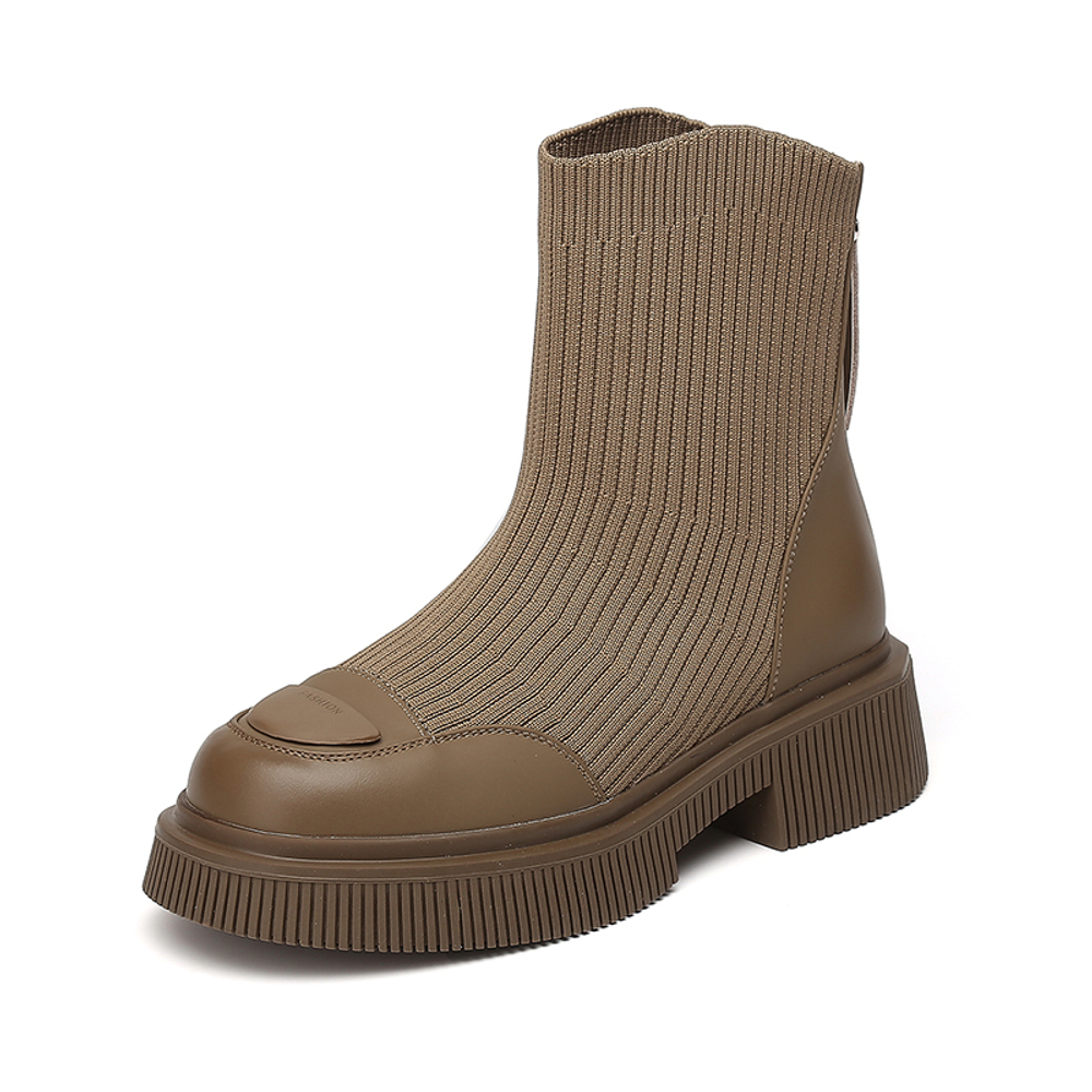 EXULL Q Stretch & Sock Boots Women"s Black/Khaki