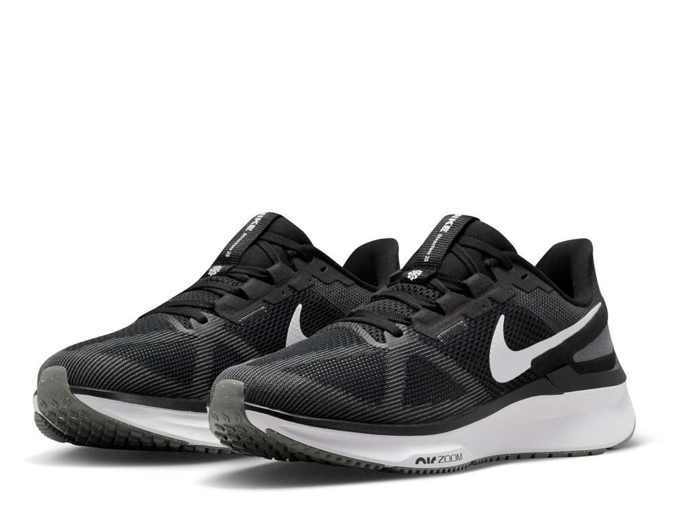 Кроссовки для бега мужские Nike Air Zoom Structure 25 M Черно-Белый
