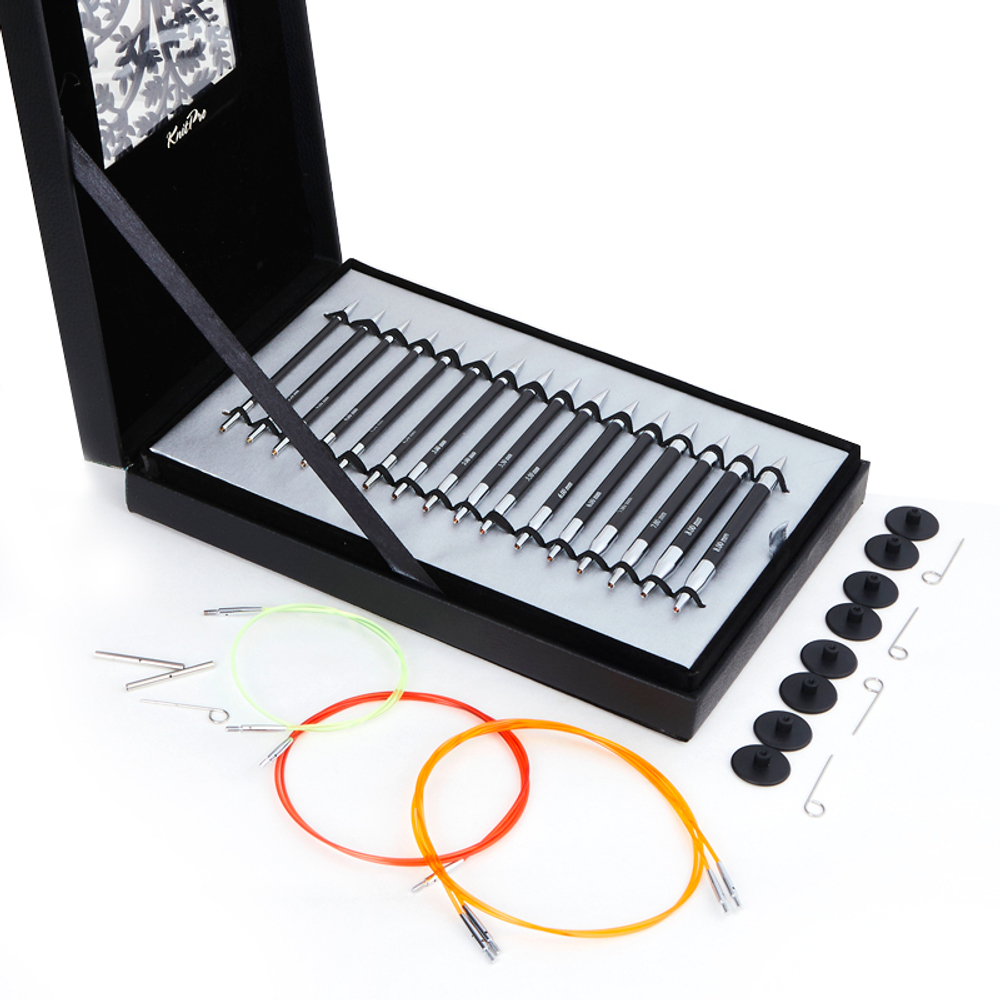 Подарочный набор "Interchangeable Needle Set" съемных спиц "Karbonz" (в наборе: упаковка - искуствен