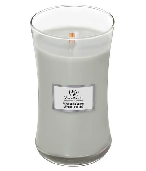 Лаванда и кедр, ароматическая свеча, WoodWick