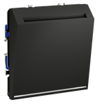 Выключатель встраиваемый VOLTUM S70 карточный 16А, (графит)