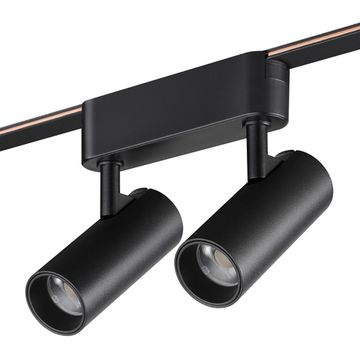 Трековый смарт-светильник для низковольтного шинопровода с двумя режимами работы LED 2*6W 3000К-6000К 359469 чёрный Easy Novotech