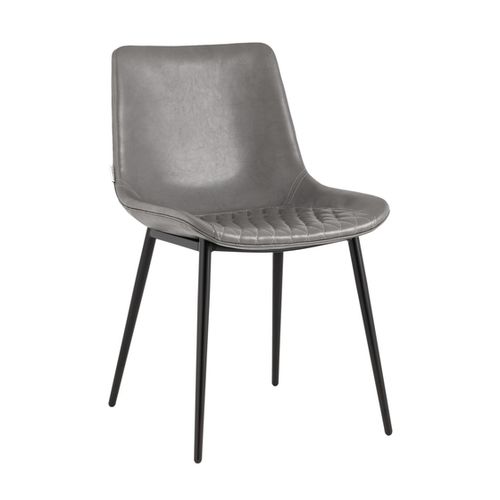 Стул Деймон экокожа серый