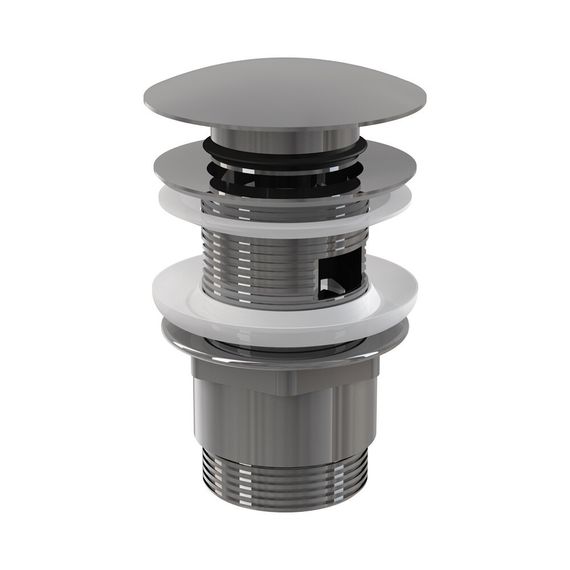 Водослив AlcaPlast для умывальника click/clack 5/4quot;, цельномет. с большой заглушкой A390 купить в Москве и Московской области по низкой цене с доставкой по России — (1) Водослив AlcaPlast для умывальника click/clack 5/4quot;, цельномет. с большой заглушкой A390 — (1)