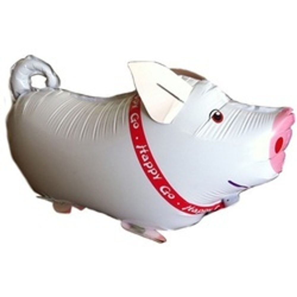 Шар (26"/66 см) Ходячая фигура, Поросенок 1 шт.