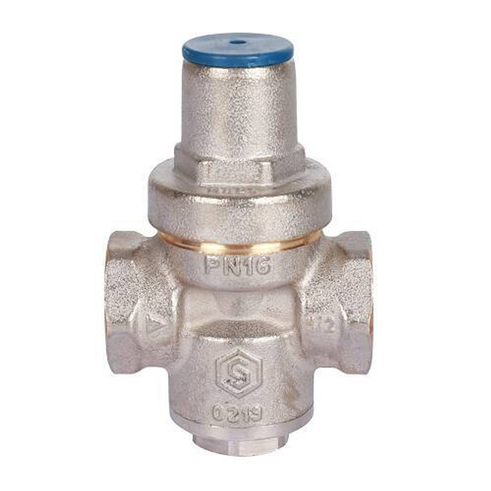 Регулятор давления поршневой STOUT - 1/2" (ВР/ВР, PN16, Tmax 130°C, EPDM, без выхода для манометра.)
