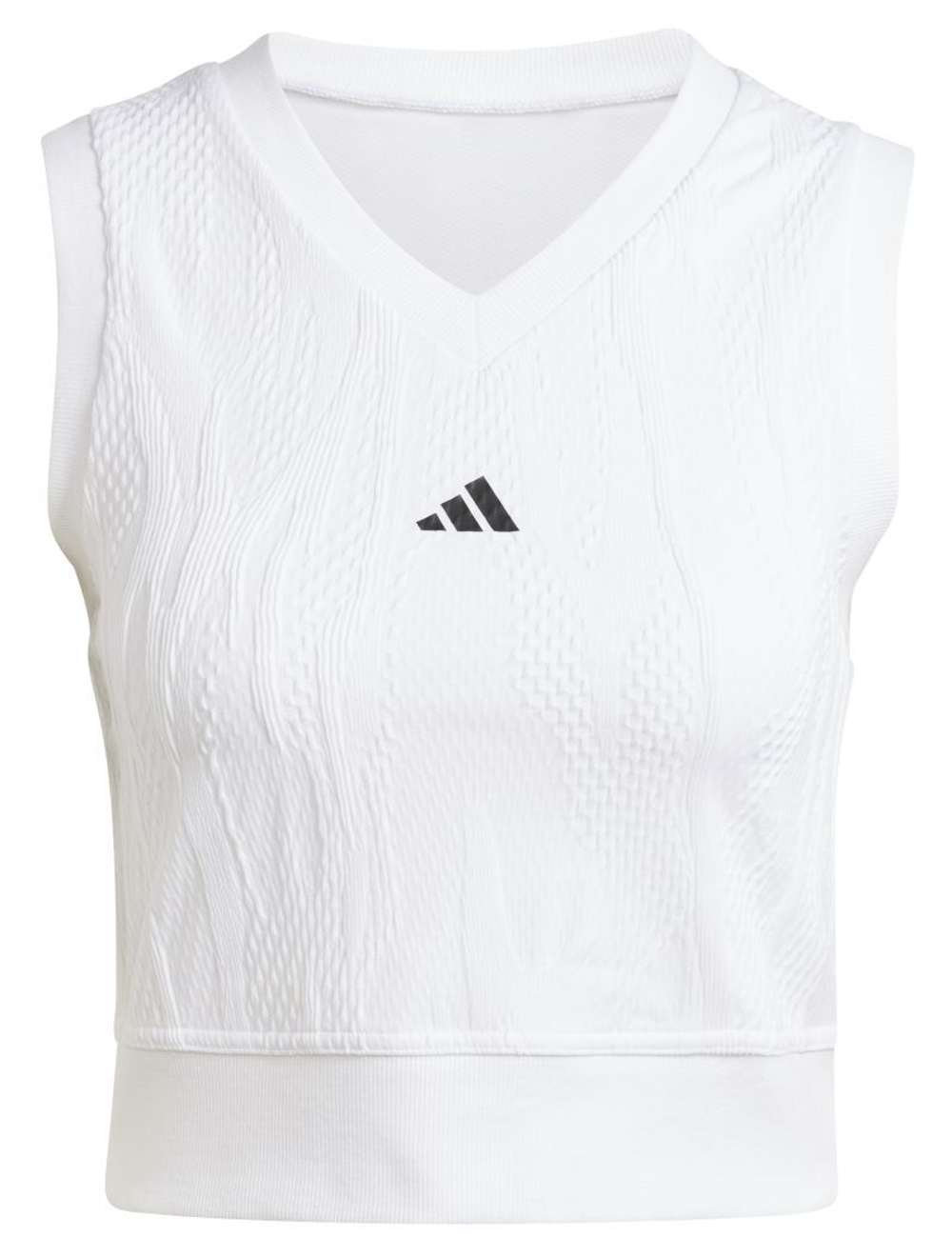 Женский топ теннисный Adidas Tennis Pro Crop Top - белый