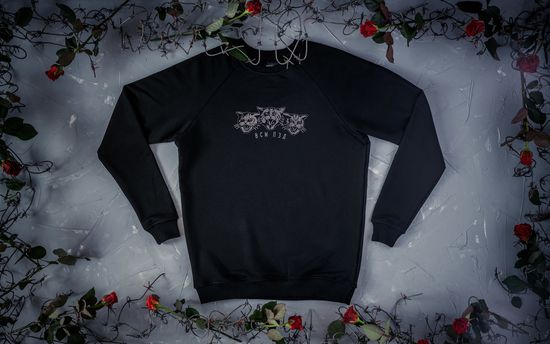 Лонгслив HOOK Коты Чёрный