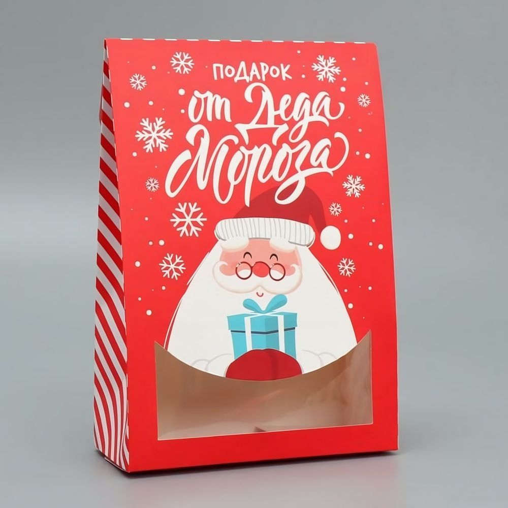 Коробка подарочная 15×7×22см складная «Дед Мороз» (Дарите Счастье)