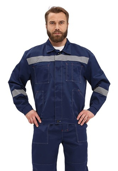 Костюм- куртка/брюки т-синий