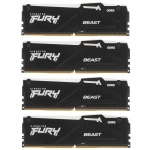 Оперативная память Kingston DDR5 DIMM FURY Beast Black RGB 128Gb (kit 4x32Gb), 5600Mhz, [KF556C40BBAK4-128] CL40