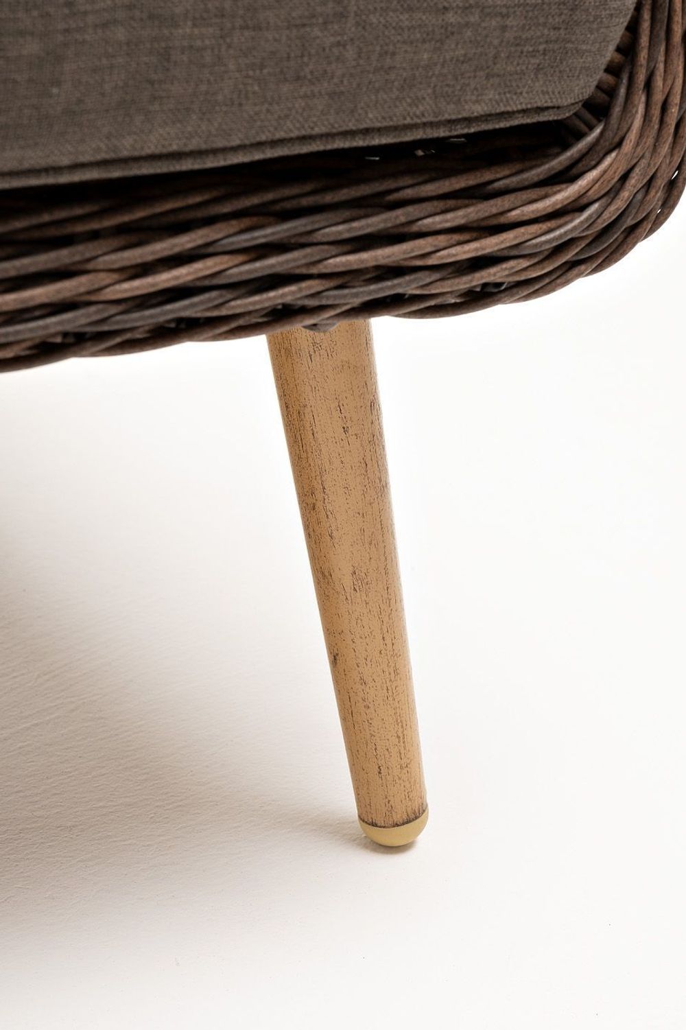 "Прованс" диван из искусственного ротанга трехместный, цвет коричневый