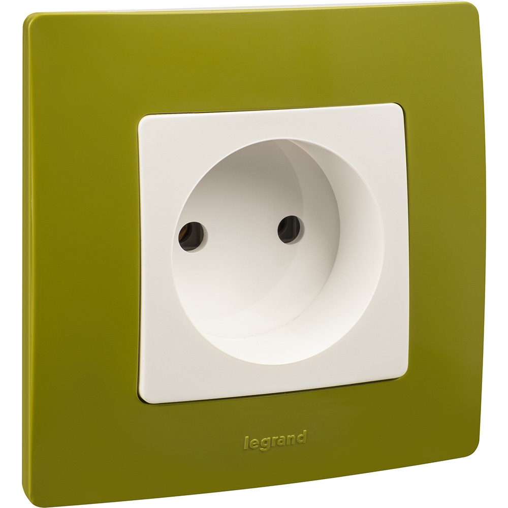 Рамка 1 пост зелёный папоротник ETIKA Legrand