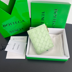 Bottega Veneta Small Intrecciato Bi-Fold Zip Wallet