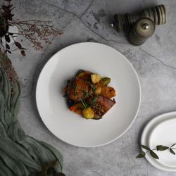 Тарелка d 25,5 см без борта белая фарфор P.L. Proff Cuisine [6]