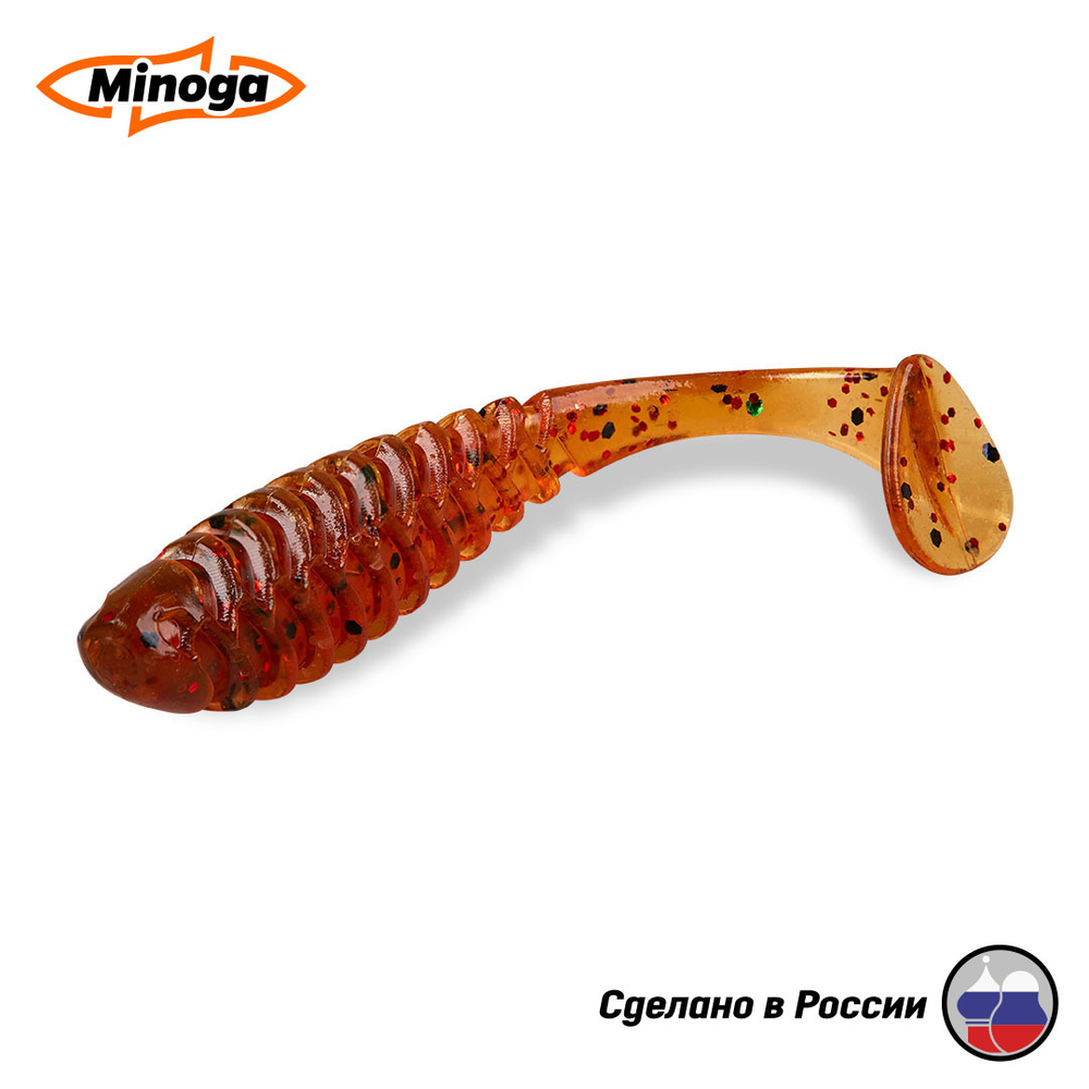 Силиконовая приманка "Minoga" COOPER 4,0"(4шт) 100мм, 6,1гр, цвет 003