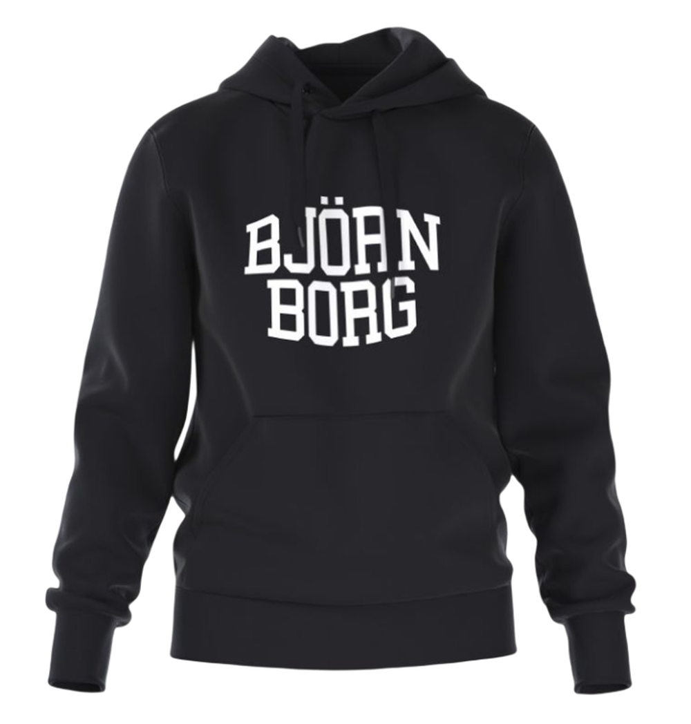 Мужская теннисная кофта Björn Borg Essential Hoodie - black beauty