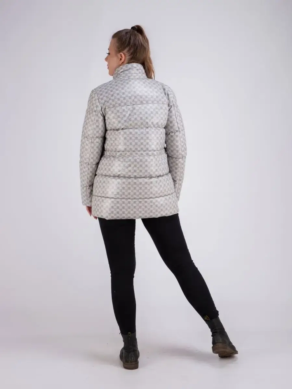 Куртка женская кожаная зимняя утепленная Турция