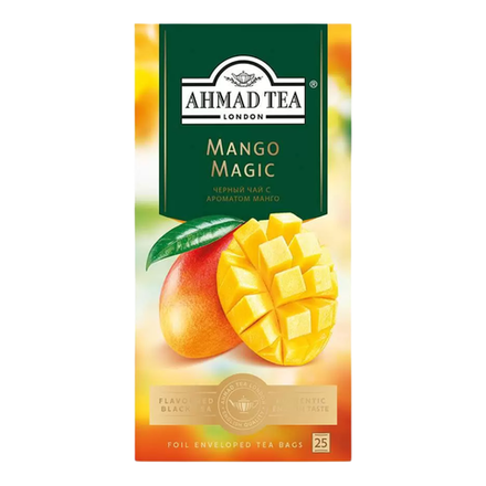 БОНУС Чай черный Ahmad Tea с ароматом Манго 25 пакетиков