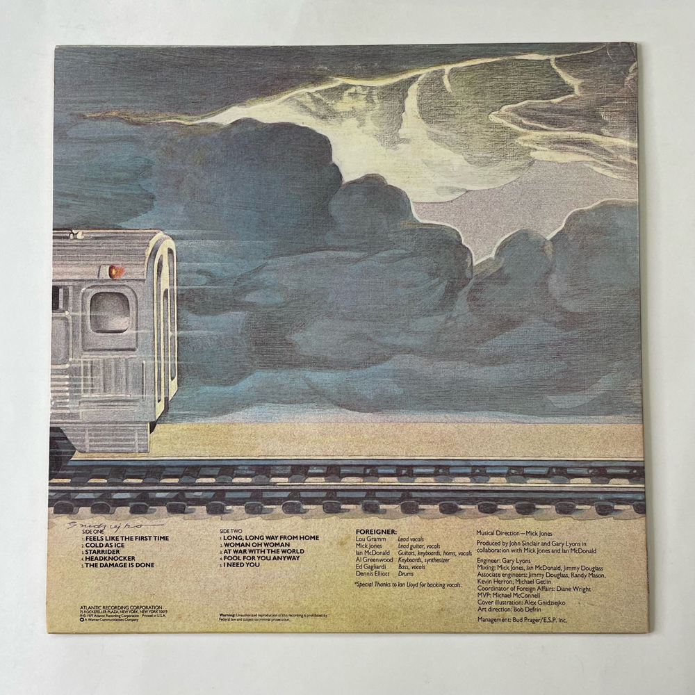 Винтажная виниловая пластинка LP Foreigner Cold As Ice (США 1977)