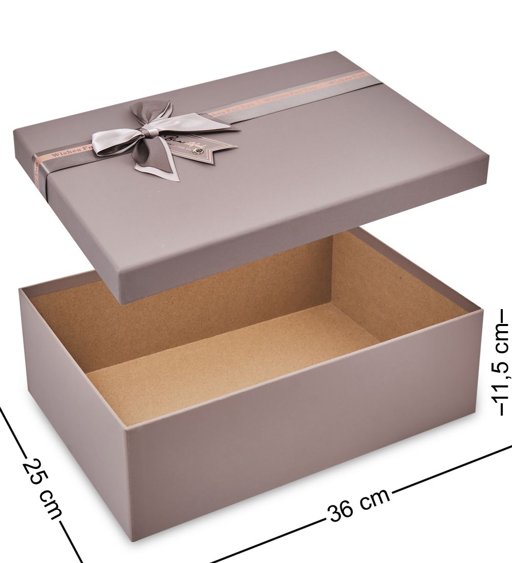 WF-182-B Набор коробок из 3 шт, серо-коричневый