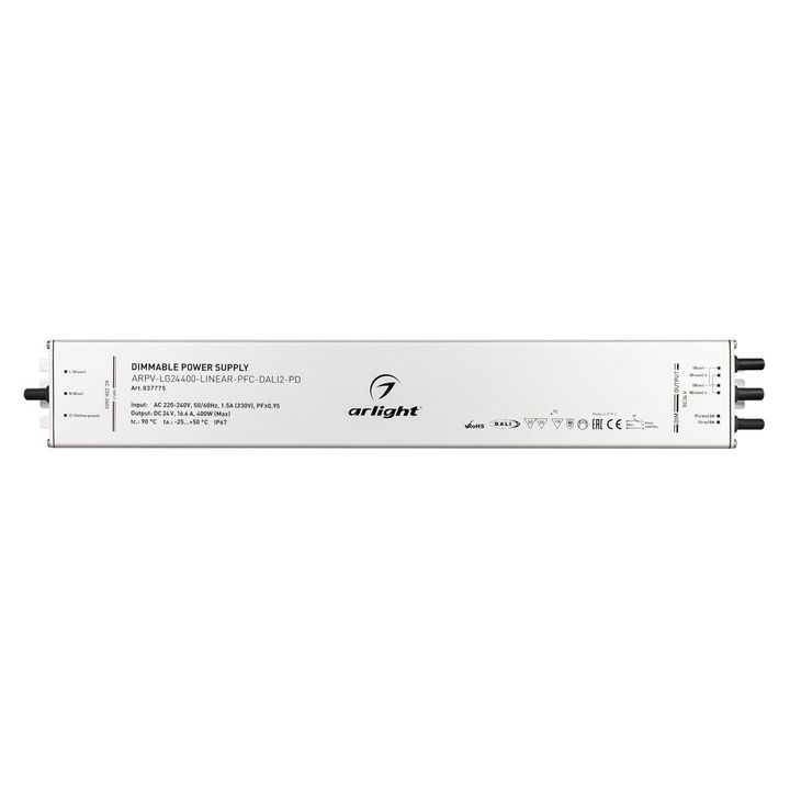 Блок питания Arlight ARPV-LG24400-Linear-PFC-Dali2-PD 24V 400W IP67 16,7A 037775