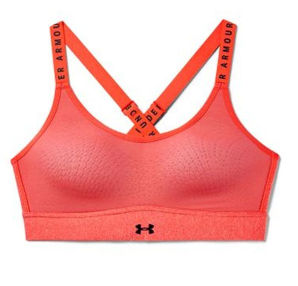 ТОП теннисный Under Armour Infinity Mid Heather Bra - beta light heather/beta