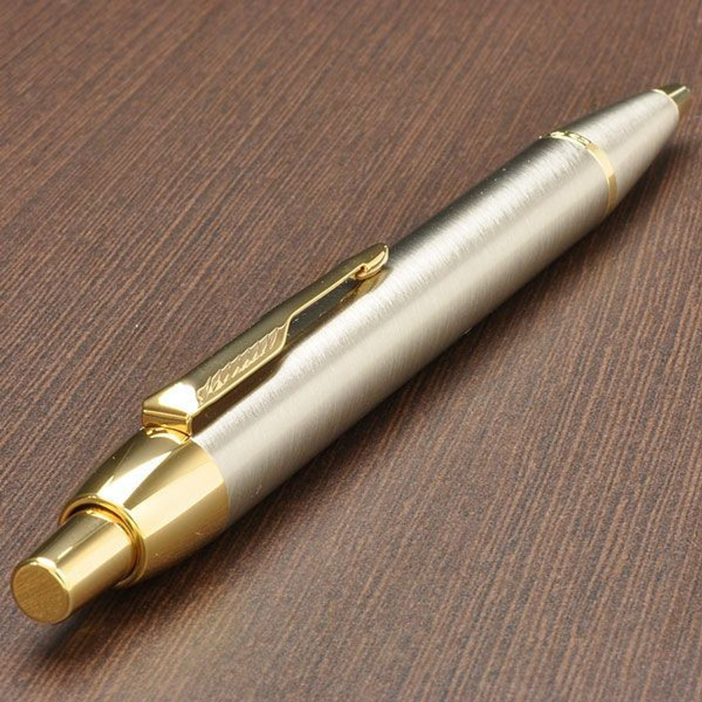 Шариковая ручка Parker IM Metal K223 Brushed Metal GT