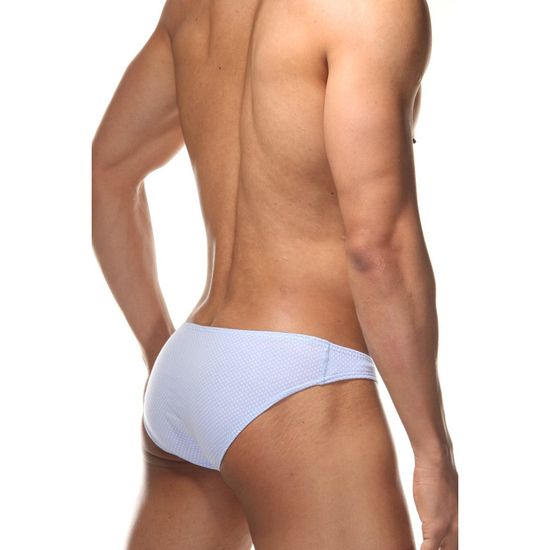 Мужские трусы слипы голубые DARKZONE DZN6463