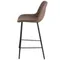 Полубарный стул Narro 66 см, коричневый на черных металлических ножках | Купить в Hallberg.ru