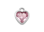 Подвеска "Сердце-Mini. Pink"9 мм