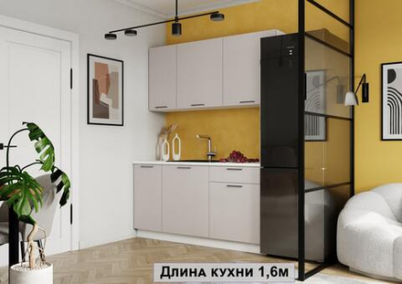 Кухня ТРЕНД ЛДСП 1,6 м кашемир