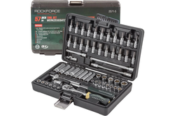 Набор инструмента RF-2571-5 1/4" DR с 6-гранными головками 57пр. ROCKFORCE