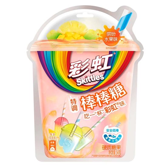 Жевательная конфета Skittles со вкусом фруктовых леденцов, 54гр (Китай)