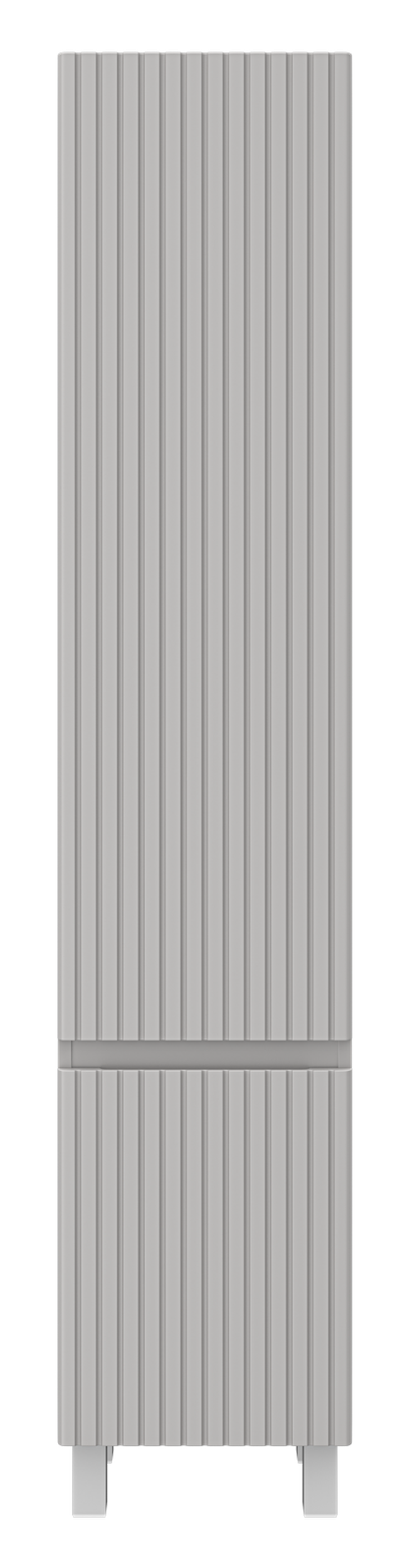 Шкаф - пенал Brevita Victory 35 универсальный правый (серый шелк)