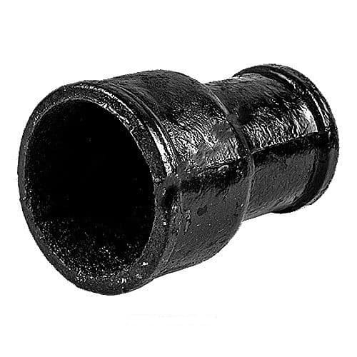 Переход редукционный эксцентрический чугунный ЧК для внутренней канализации с раструбом, цвет чёрный, ГОСТ 6942-98