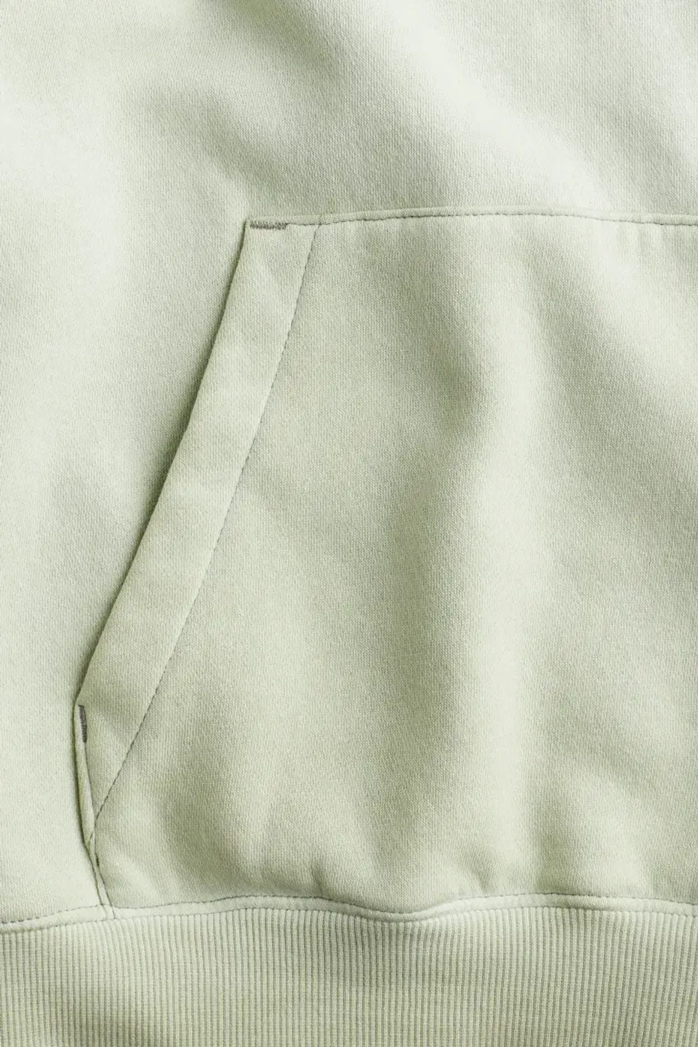 H&M Толстовка с надписью и капюшоном, светло-зеленый