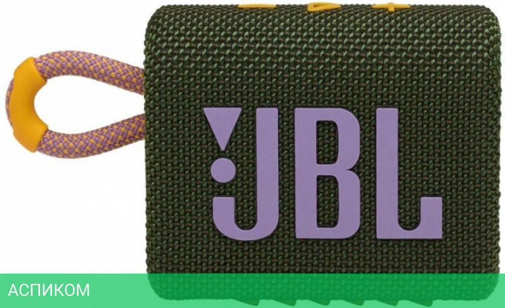 Беспроводная колонка JBL Go 3 Green (JBLGO3GRN)