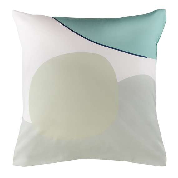 Набор из двух наволочек из сатина  мятного цвета с авторским принтом Freak Fruit, 70х70 см