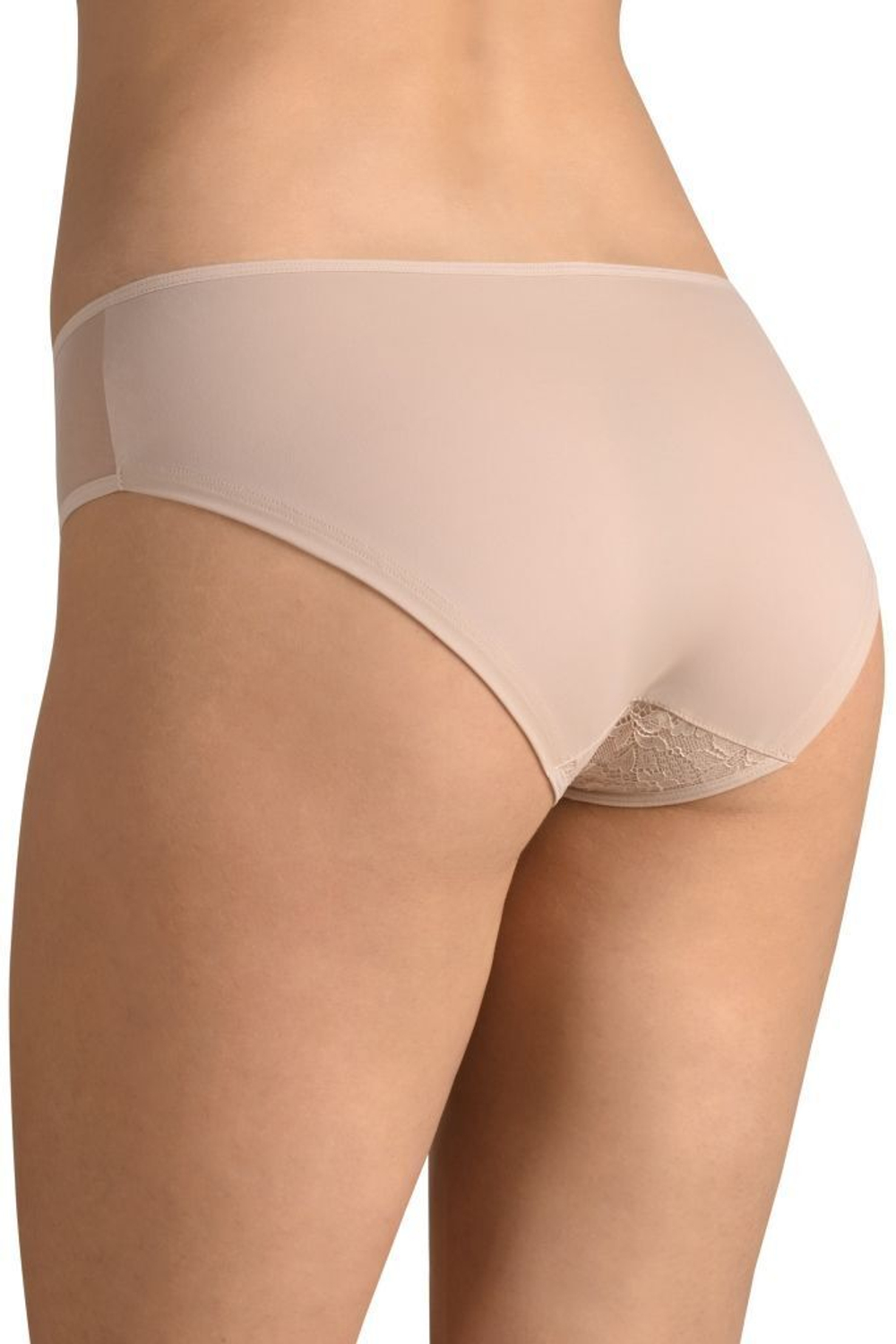 Трусики-слипы с кружевной вставкой (Размер: XXL) (Цвет: черный)